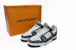 Louis Vuitton LV Trainer Monogram Denim White Blue 1A9JGZ / 1A9JGU
