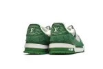 Louis Vuitton LV Trainer Green Monogram Denim White 1A9JHV