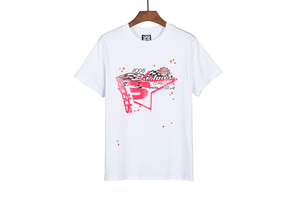 Sp5der T-Shirt 2507 BLACK/WHITE/BEIGE
