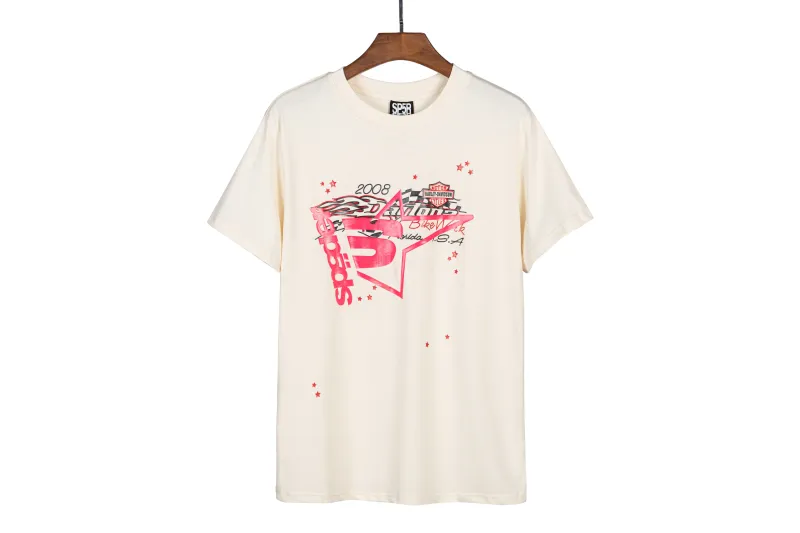 Sp5der T-Shirt 2507 BLACK/WHITE/BEIGE