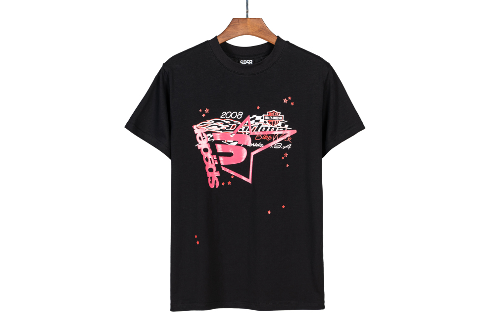 Sp5der T-Shirt 2507 BLACK/WHITE/BEIGE