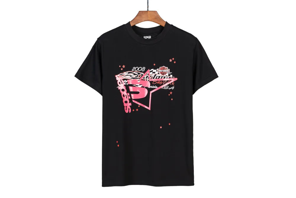 Sp5der T-Shirt 2507 BLACK/WHITE/BEIGE