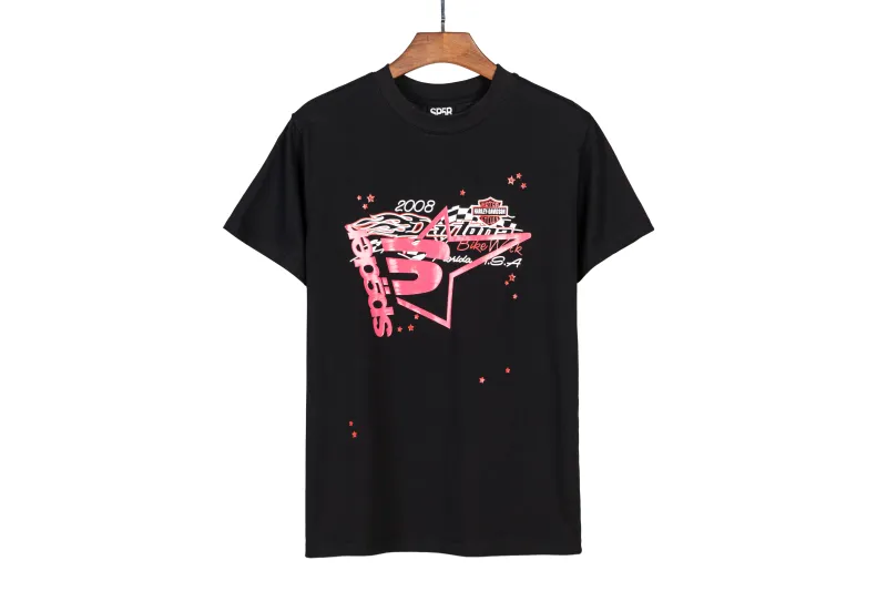 Sp5der T-Shirt 2507 BLACK/WHITE/BEIGE