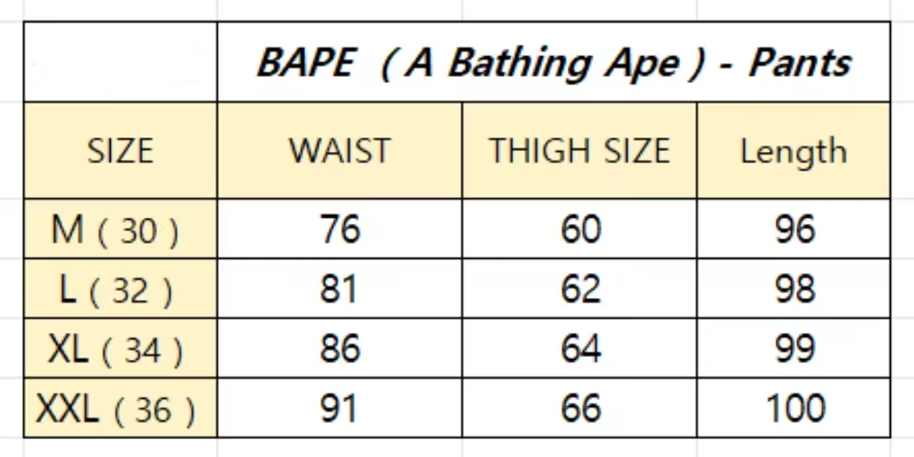 BAPE Sport Pattern Sweat Pants