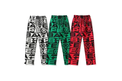 BAPE Sport Pattern Sweat Pants 01