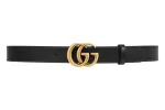 Gucci GG Marmont Reversible Belt GG Supreme Beige/Ebony/Black