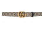 Gucci GG Marmont Reversible Belt GG Supreme Beige/Ebony/Black