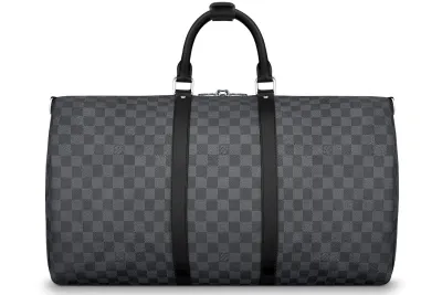 Louis Vuitton LV Keepall Bandouliere Damier Graphite 55 Black/Graphite 02