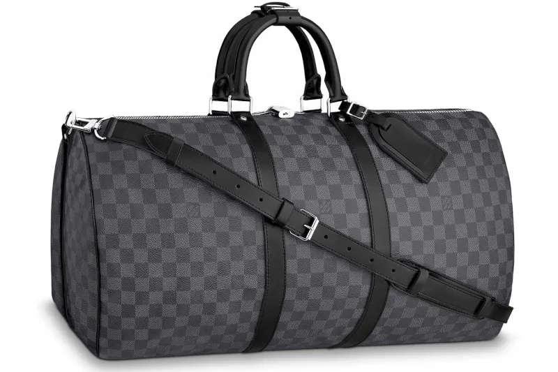 Louis Vuitton LV Keepall Bandouliere Damier Graphite 55 Black/Graphite