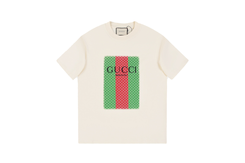 Gucci Red Green Printed T-Shirt