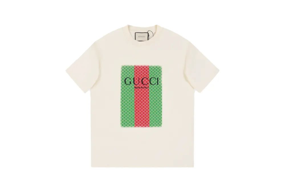 Gucci Red Green Printed T-Shirt