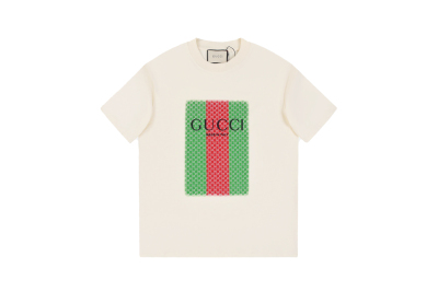 Gucci Red Green Printed T-Shirt 01