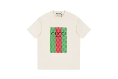 Gucci Red Green Printed T-Shirt 01