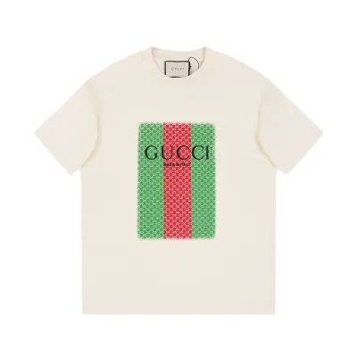 Gucci Red Green Printed T-Shirt 01