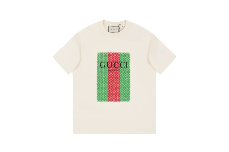 Gucci Red Green Printed T-Shirt