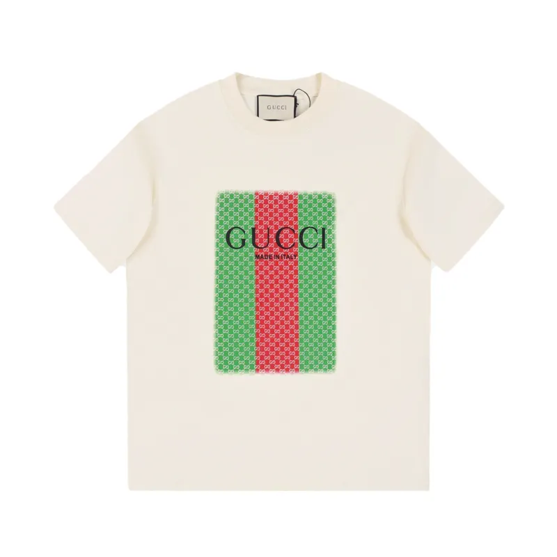Gucci Red Green Printed T-Shirt