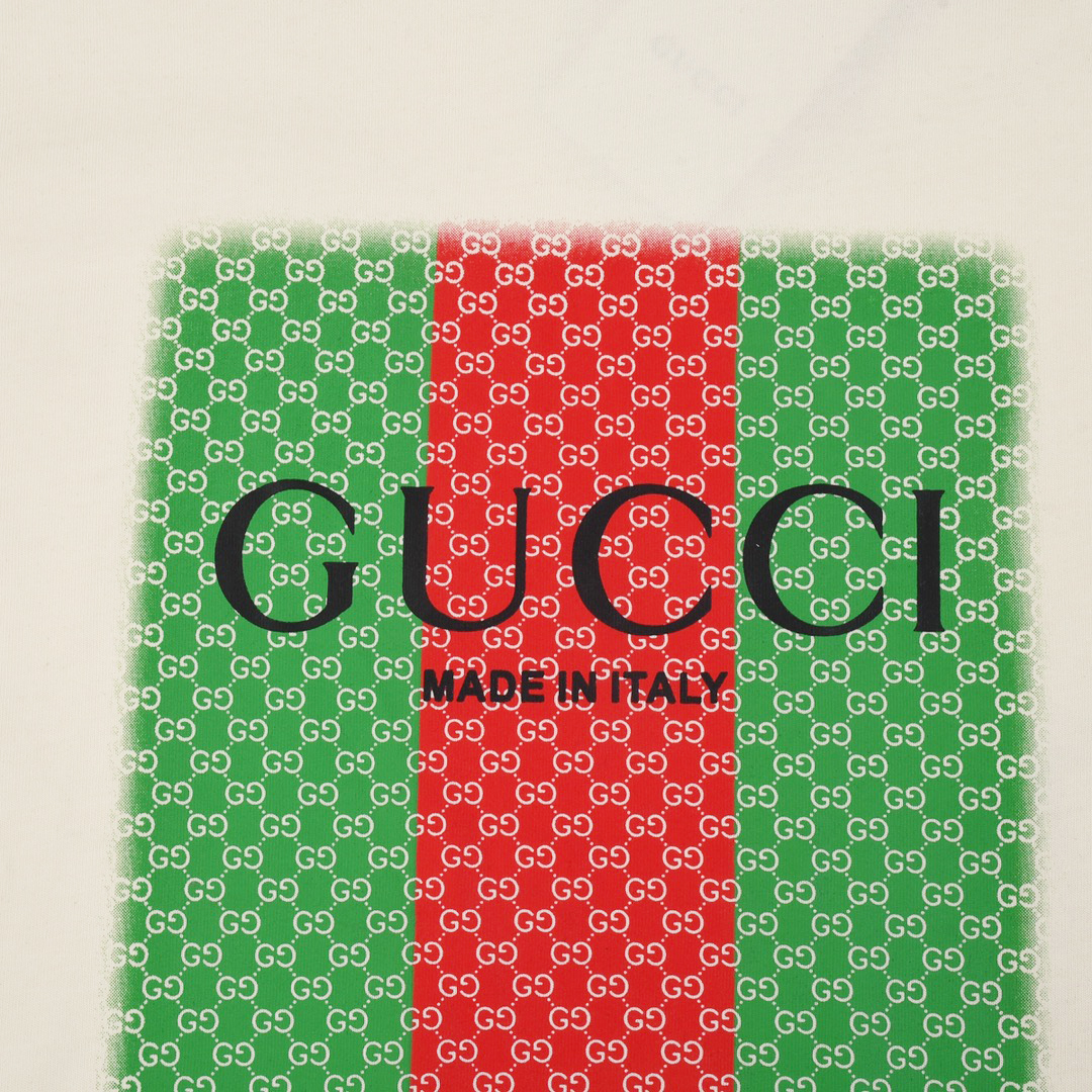 Gucci Red Green Printed T-Shirt