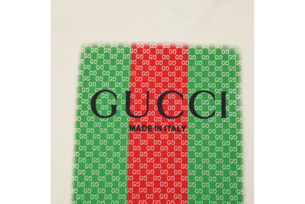 Gucci Red Green Printed T-Shirt