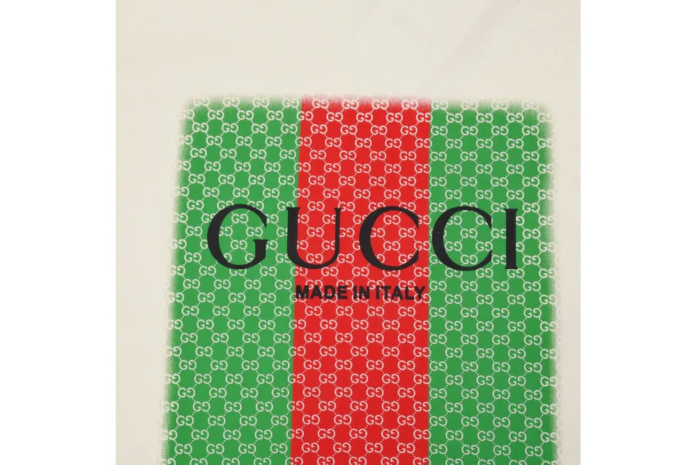 Gucci Red Green Printed T-Shirt