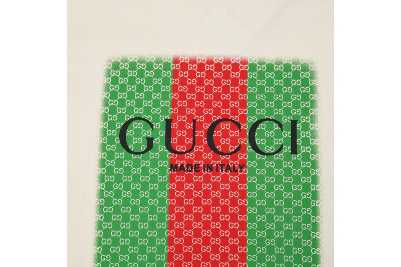 Gucci Red Green Printed T-Shirt