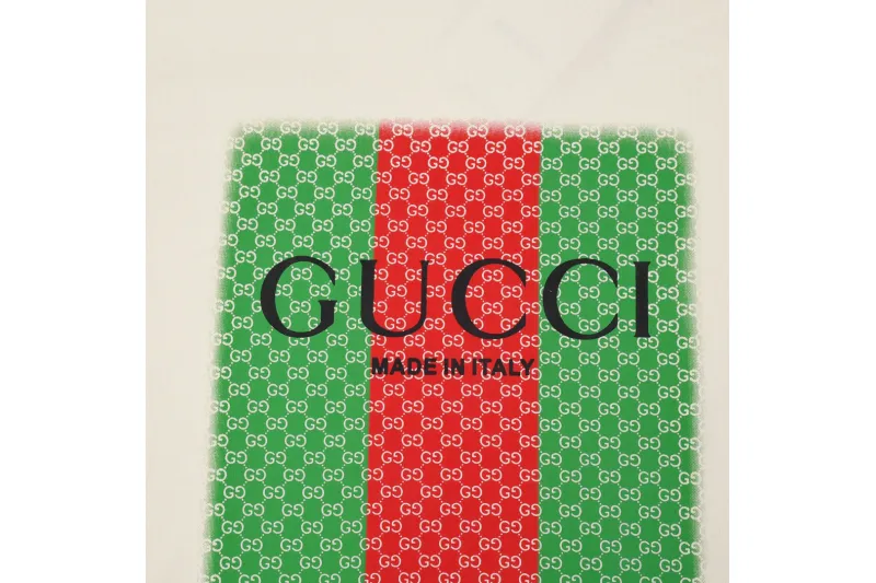 Gucci Red Green Printed T-Shirt