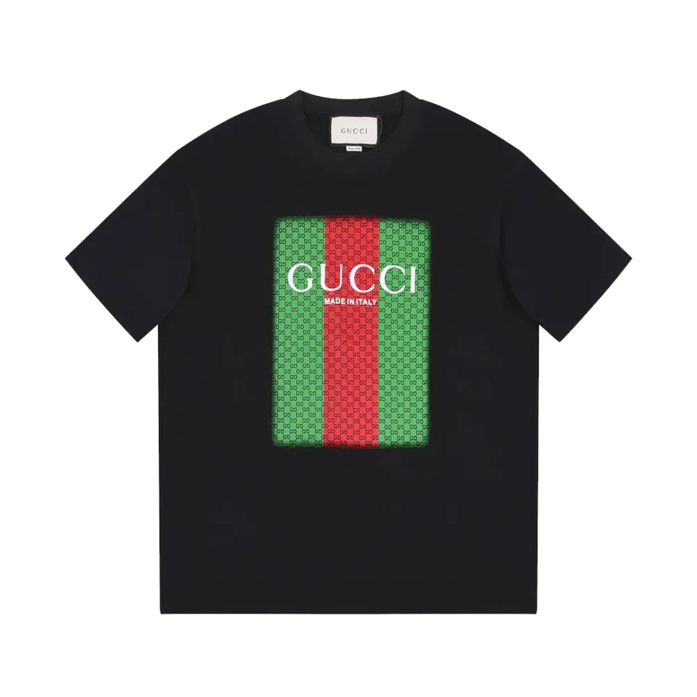 Gucci Red Green Printed T-Shirt