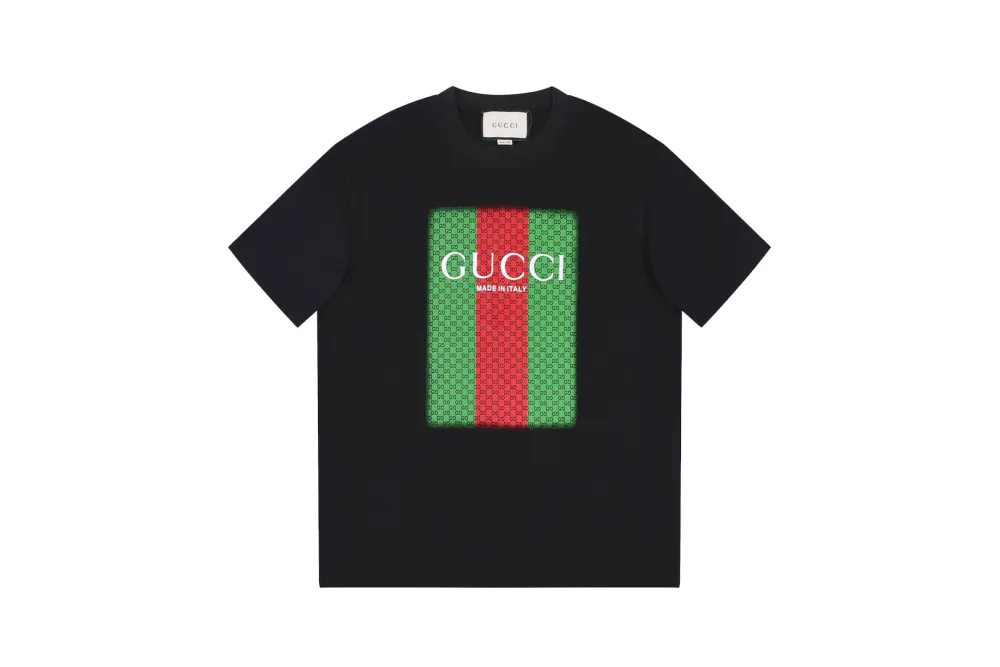 Gucci Red Green Printed T-Shirt