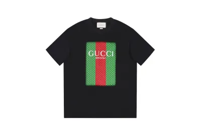 Gucci Red Green Printed T-Shirt 02
