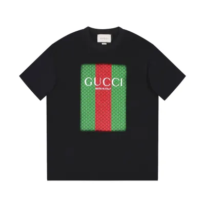 Gucci Red Green Printed T-Shirt 02