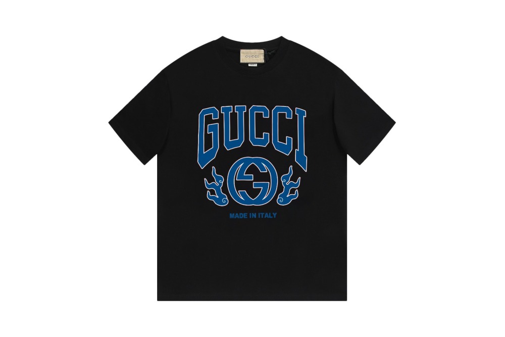 Gucci T-Shirt with Blue Logo