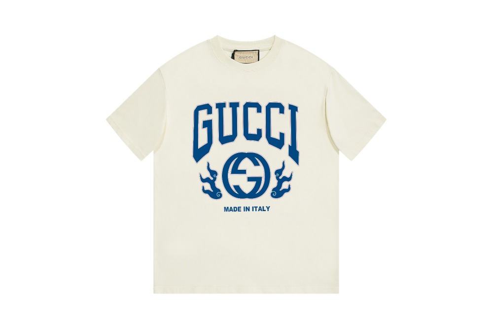 Gucci T-Shirt with Blue Logo