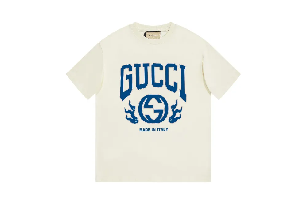 Gucci T-Shirt with Blue Logo