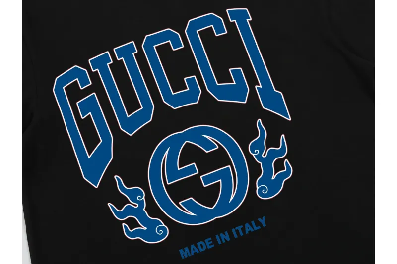 Gucci T-Shirt with Blue Logo