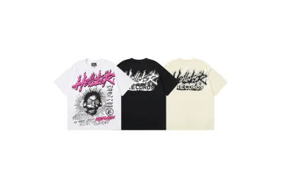 Hellstar Sounds Like Heaven Tee White/Black/Beige 01