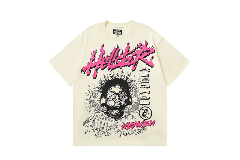 Hellstar Sounds Like Heaven Tee White/Black/Beige
