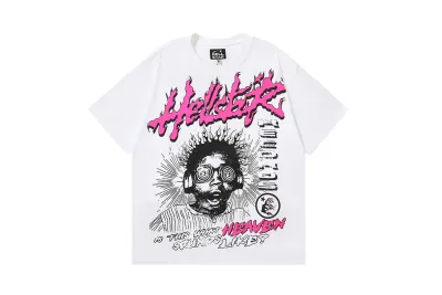 Hellstar Sounds Like Heaven Tee White/Black/Beige 02