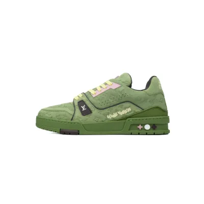 Louis Vuitton by Tyler, the Creator LV Trainer Green 1ACR6C 01