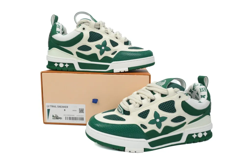 Louis Vuitton LV Skate Sneaker Green White 1AC520