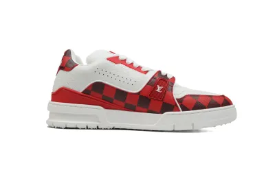 Louis Vuitton LV Trainer Golf Red Damier 02
