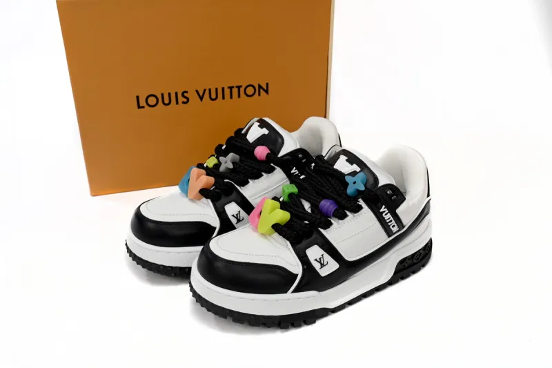 Louis Vuitton LV Trainer Maxi Black White 1ABZQ9
