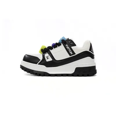 Louis Vuitton LV Trainer Maxi Black White 1ABZQ9 01