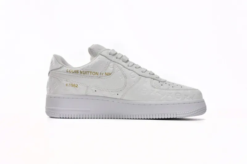 Louis Vuitton Nike Air Force 1 Low By Virgil Abloh White 1A9V WHITE LOW