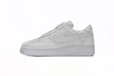 Louis Vuitton Nike Air Force 1 Low By Virgil Abloh White 1A9V WHITE LOW 01