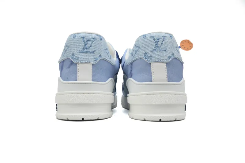 Louis Vuitton LV Trainer Denim Dyed Blue RSOUTFIT 1ACVNE