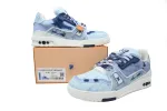 Louis Vuitton LV Trainer Denim Dyed Blue RSOUTFIT 1ACVNE
