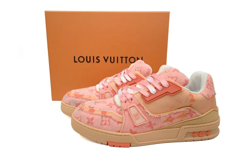 Louis Vuitton LV Trainer Denim Dyed Orange 1ACVMZ