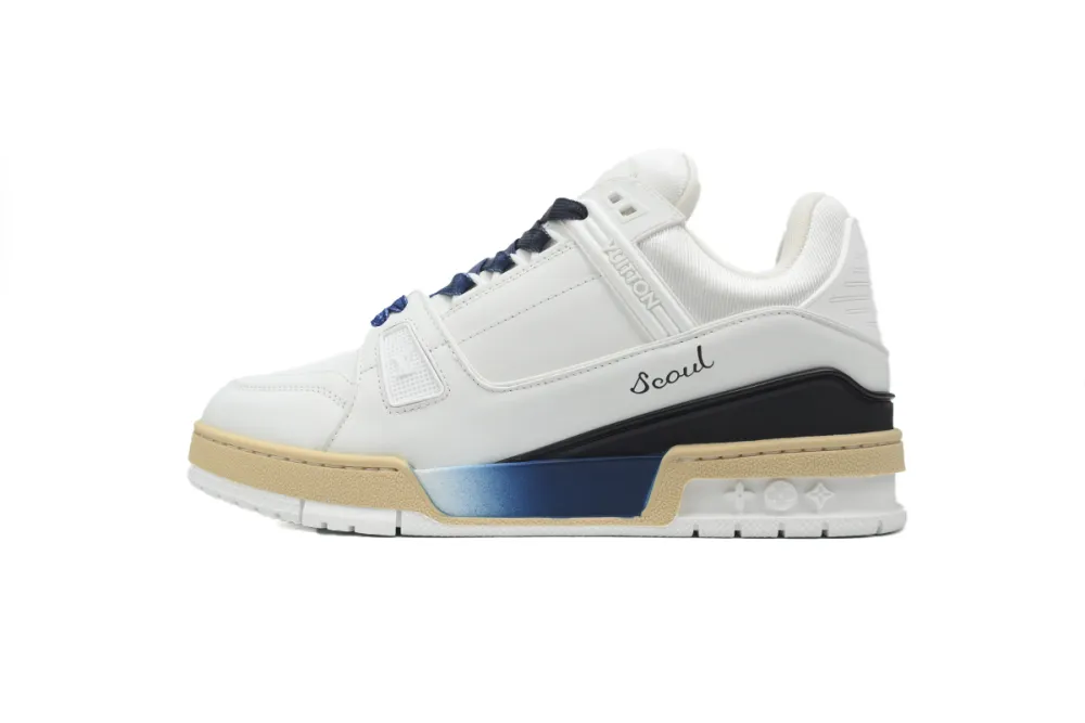 Louis Vuitton LV Trainer Monogram Street Style Bi-color Logo