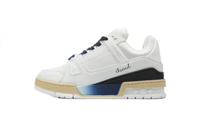Louis Vuitton LV Trainer Monogram Street Style Bi-color Logo 01