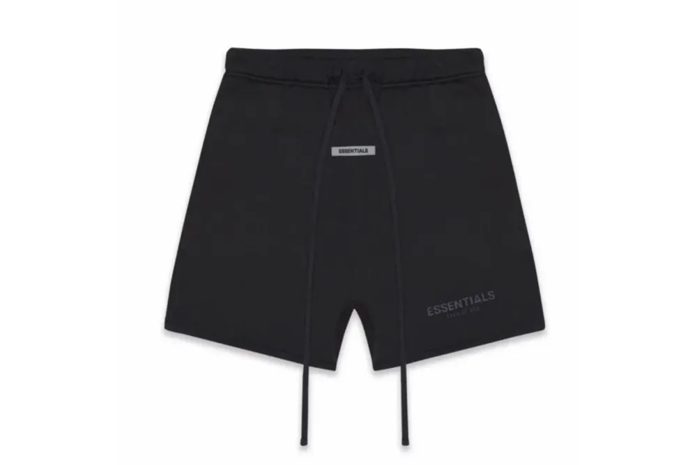 Fear of God Essentials Sweat Shorts Black/White RSOUTFIT