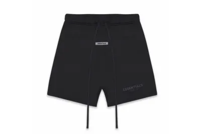 Fear of God Essentials Sweat Shorts Black/White RSOUTFIT 01